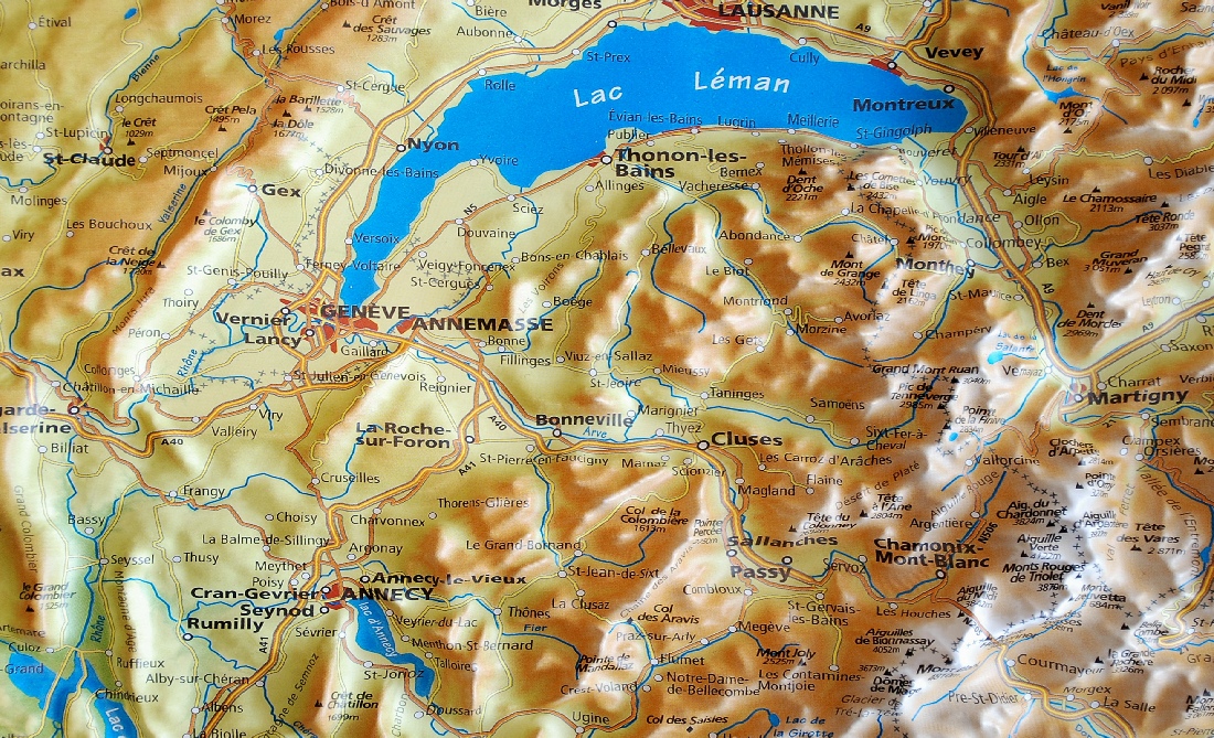 carte des alpes du nord